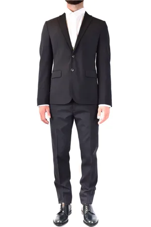 Dsquared2 Garnitury, Mężczyzna, Czarny, L, Stylowa Czarna Kurtka Z Wełną