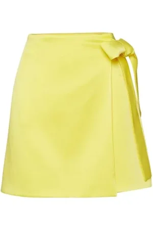MVP Wardrobe Spódnice, Kobieta, Żółty, 2XS, Poliester, AVA Skirt