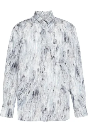 Marni Koszule, Mężczyzna, Szary, XL, Bawełna, Koszula Poplin Frost