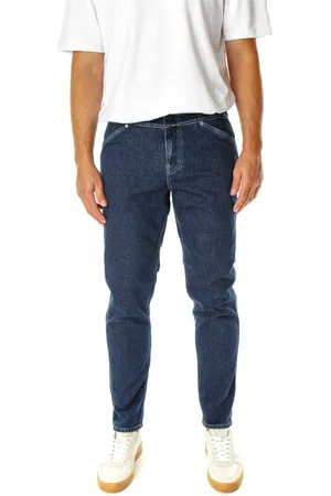 Closed Jeansy, Mężczyzna, Niebieski, W29 L32, Denim, Mid Waist Tapered Fit Jeansy
