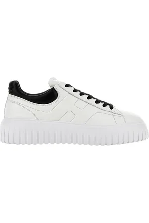 Hogan Buty, Mężczyzna, Biały, 40 1/2 EU, Włoskie Skórzane Sneakersy