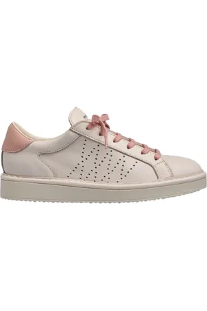 Panchic Buty, Kobieta, Beżowy, 37 EU, Białe Sneakersy z Bawełnianym Wyściółką
