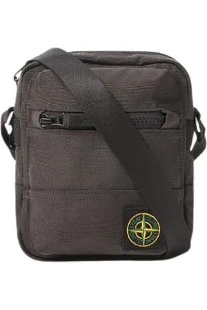 Stone Island Torebki, Mężczyzna, Szary, ONE SIZE, Nylon, Torba Pouch z Cordury z żywicą