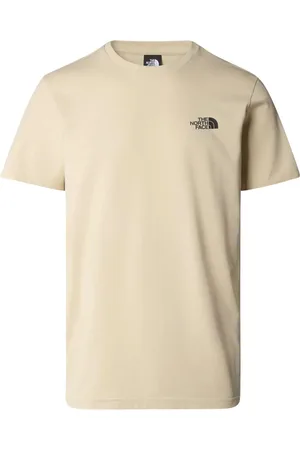 The North Face Koszulki, Mężczyzna, Beżowy, L, Prosty Dome Tee Koszulka