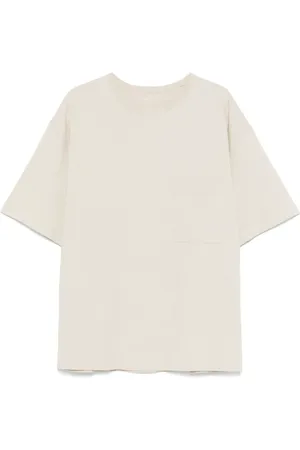 LEMAIRE Koszulki, Mężczyzna, Beżowy, XL, Bawełna, Koszulka Warm Box T-Shirt