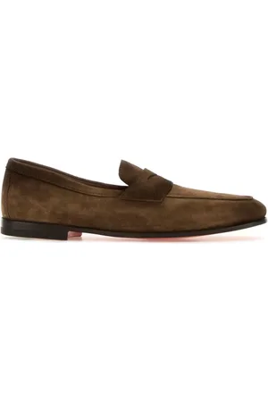 santoni Buty, Mężczyzna, brązowy, 40 1/2 EU, Brązowe Mokasyny Carlos