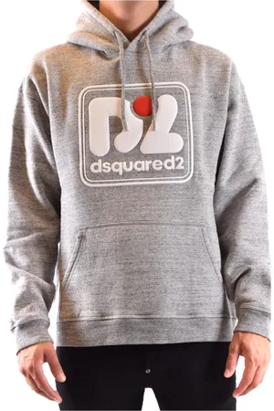 Dsquared2 Bluzy, Mężczyzna, Szary, L, Stylowe Bluzy i Swetry
