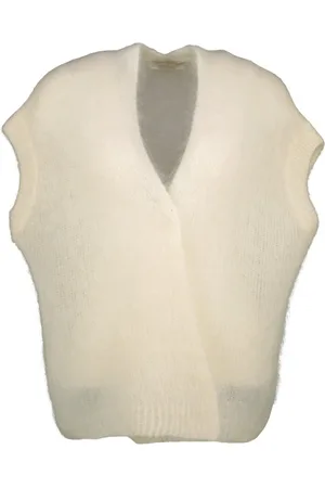 AMELIE & AMELIE Swetry, Kobieta, Beżowy, ONE SIZE, Offwhite Valtellina Gilet
