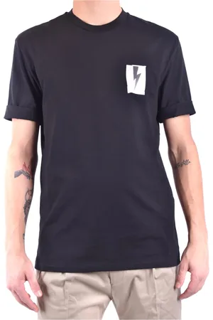 Neil Barrett Koszulki, Mężczyzna, Czarny, S, Stylowe T-shirty dla Mężczyzn i Kobiet