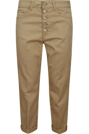 Dondup Spodnie, Kobieta, Beżowy, W28, Cropped Trousers