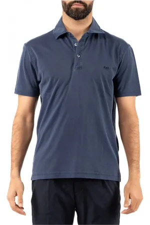 FAY Koszulki, Mężczyzna, Niebieski, M, Klasyczny Polo Shirt