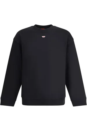 Diesel Bluzy, Mężczyzna, Niebieski, XL, Sweatshirt miejski z logo Oval D