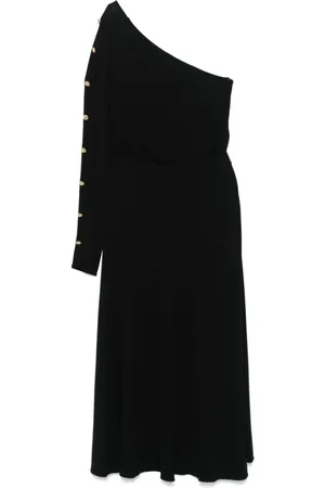 Elisabetta Franchi Sukienki, Kobieta, Czarny, S, Czarna Długa Sukienka