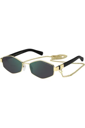 Marc Jacobs Akcesoria, Kobieta, Żółty, 55 MM, Stylowe okulary przeciwsłoneczne w różnych kolorach