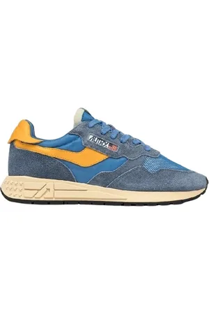 Autry Buty, Mężczyzna, Niebieski, 37 EU, Reelwind Niskie Sneakersy w Cenble i Złoto