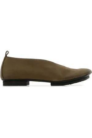 UMA WANG Buty, Kobieta, Zielony, 36 EU, Oliwkowe skórzane baleriny Stone