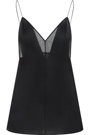 Khaite Koszulki, Kobieta, Czarny, S, Talsie Top w Modnym Stylu