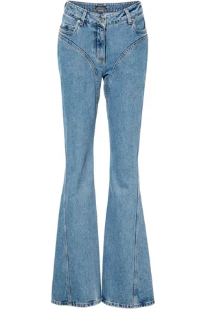 MUGLER Jeansy, Kobieta, Niebieski, W29, Bawełna, Granatowe spodnie jeansowe Tokyo