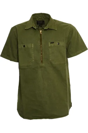 Filson Koszule, Mężczyzna, Zielony, S, Koszula mechanika z krótkim rękawem Moss