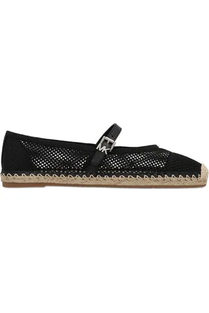 Michael Kors Buty, Kobieta, Czarny, 39 EU, Regulowane Espadryle z Plecioną Podeszwą