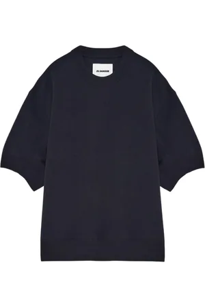 Jil Sander Koszulki, Mężczyzna, Niebieski, S, Bawełna, Koszulka z krótkim rękawem