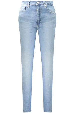 Tommy Hilfiger Jeansy, Kobieta, Niebieski, W30 L32, Bawełna, Niebieskie Wysokie Dżinsy