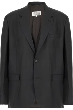 Maison Margiela Kurtki, Mężczyzna, Niebieski, L, Stylowy Blezer dla Mężczyzn
