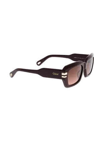 Chloé Akcesoria, unisex, brązowy, ONE SIZE, Stylowe Okulary Przeciwsłoneczne