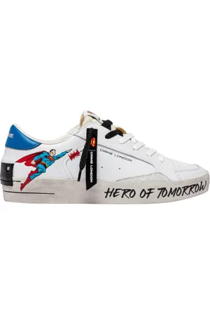 Crime london Buty, Mężczyzna, Biały, 41 EU, Superman Deluxe Sneaker dla mężczyzn