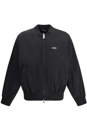 GCDS Kurtki, Mężczyzna, Czarny, L, Kurtka Varsity Bomber z ściągaczem