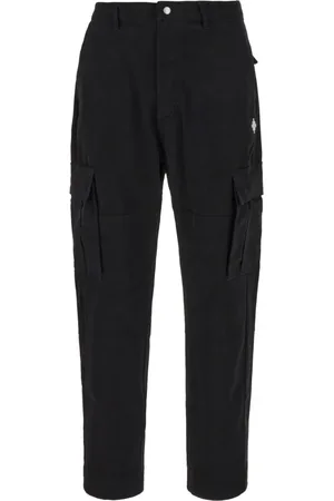 MARCELO BURLON Spodnie, Mężczyzna, Czarny, S, Stylowe spodnie dla mężczyzn