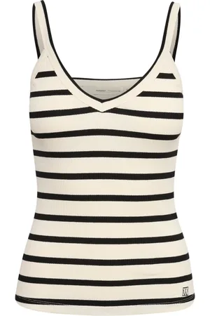 INWEAR Koszulki, Kobieta, Beżowy, L, Paski Top Whisper White/Black