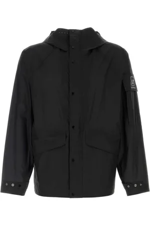 C.P. Company Kurtki, Mężczyzna, Czarny, M, Nylon, Czarna kurtka nylonowa dla mężczyzn