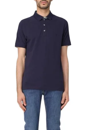 FAY Koszulki, Mężczyzna, Niebieski, 2XL, Bawełna, Niebieska koszulka polo