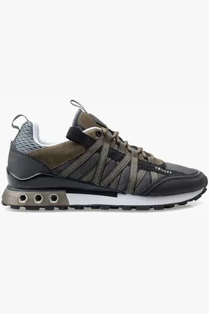 Cruyff Buty, Mężczyzna, Szary, 42 EU, Len, Sneakers Hex-Tech Szare/Zielone Mężczyźni