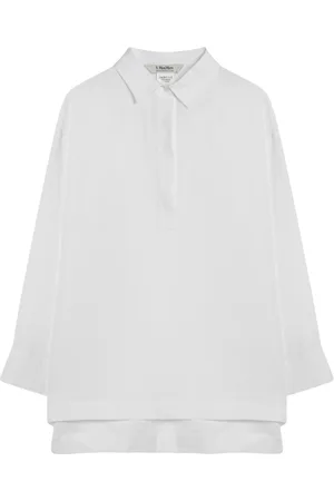 Max Mara Bluzki, Kobieta, Biały, XS, Koszula z krótkim rękawem