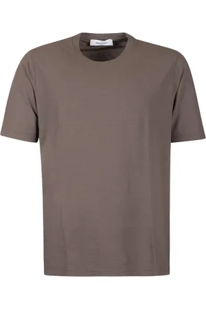 Gran Sasso Koszulki, Mężczyzna, brązowy, L, Brązowy Bawełniany T-shirt i Polo
