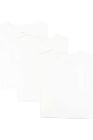 Jil Sander Koszulki, Mężczyzna, Biały, L, Bawełna, Zestaw 3 białych T-shirtów