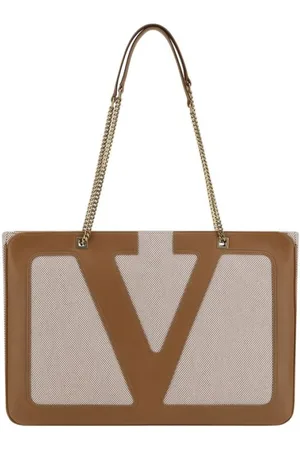 VALENTINO GARAVANI Torebki, Mężczyzna, brązowy, ONE SIZE, Len, Superstar Torba na ramię
