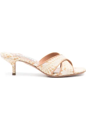 Aquazzura Buty, Kobieta, Beżowy, 39 1/2 EU, Divine Mules dla stylowego wyglądu