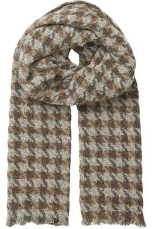 Samsøe Samsøe Akcesoria, unisex, Beżowy, ONE SIZE, Beżowy, Brązowy i Szary Szalik