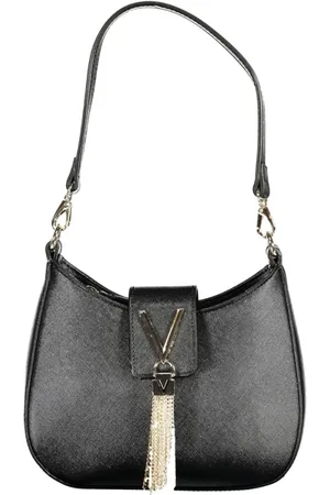 Valentino by Mario Valentino Torebki, Kobieta, Czarny, ONE SIZE, Len, Czarna torebka damska z polietylenu