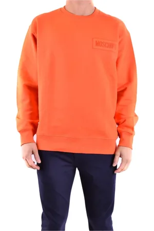 Moschino Bluzy, Mężczyzna, Pomarańczowy, S, Stylowe bluzy z kapturem dla modnego wyglądu