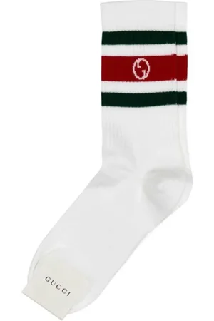 Gucci Bielizna, Mężczyzna, Biały, M, Białe Skarpety Interlocking G