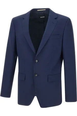 HUGO BOSS Kurtki, Mężczyzna, Niebieski, 4XL, Stylowa Americana Marino Kurtka