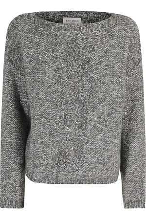 ERMANNO SCERVINO Swetry, Kobieta, Szary, S, Stylowy Sweter