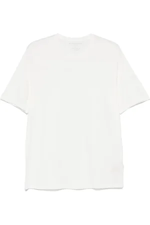 Majestic Koszulki, Mężczyzna, Biały, XL, Białe T-shirty i Pola z Lamówką