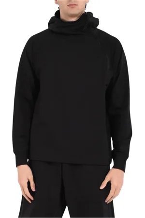 C.P. Company Bluzy, Mężczyzna, Czarny, L, Regulowany Bluza z Kapturem Pertex