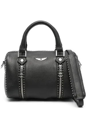 Zadig & Voltaire Torebki, Kobieta, Czarny, ONE SIZE, Słoneczna Czarna Torba Z Srebrnymi Kulkami