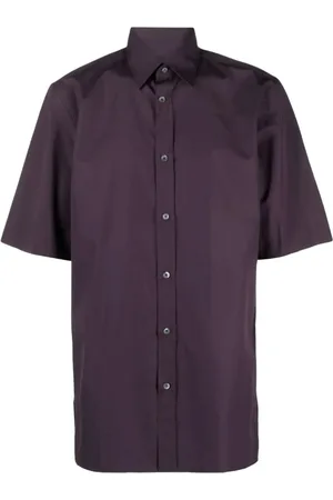 Maison Margiela Koszule, Mężczyzna, Fioletowy, M, Mauve Short-Sleeved Shirt